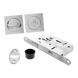 Scivola Тre Class kit A, набір замок/кв.ручка для розсувних дверей, матовий хром HB-100S SN фото 1