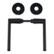 Ручка для дверей на розетці GHIDINI NION GZ NION BLACK фото 3