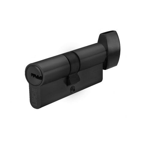 Циліндр ключ/тумблер A6P30/30T BLACK чорний A6P30/30T BLACK фото