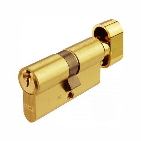 Циліндр ключ/вороток KE50 MM Z40/K40 матова латунь KE50 MM Z40/K40 MM фото
