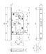 Замок Polaris XT PZ18/85/50, зелена бронза (шт.) 57 фото 3